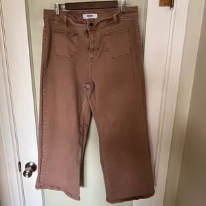 MICA khaki wide leg jeans